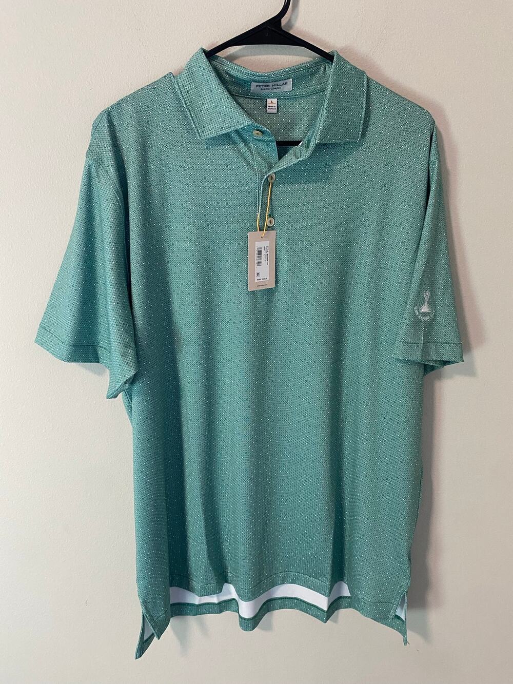 NWT Peter Millar Performance Golf Polo San Angelo Country Club Size Large